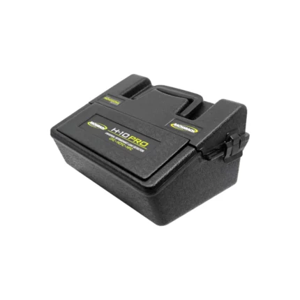 The black, rectangular carrying case labeled "H-ID Pro" is perfectly designed for the Bacharach H-10 PRO. - Ribble Marine