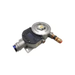 The Crowcon Xgard IQ industrial gas detector features a digital display, metal housing, and threaded connectors, all showcased on a white background. - Ribble Marine