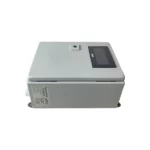 The Green Instruments G16 rectangular metal enclosure has a small rectangular display, a top security lock, and side labels for easy identification. - Ribble Marine