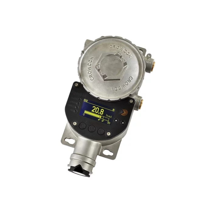 The Crowcon Xgard IQ is a gas detection device featuring a metallic casing and digital display showing 20.8, with the brand name Crowcon prominently displayed. - Ribble Marine